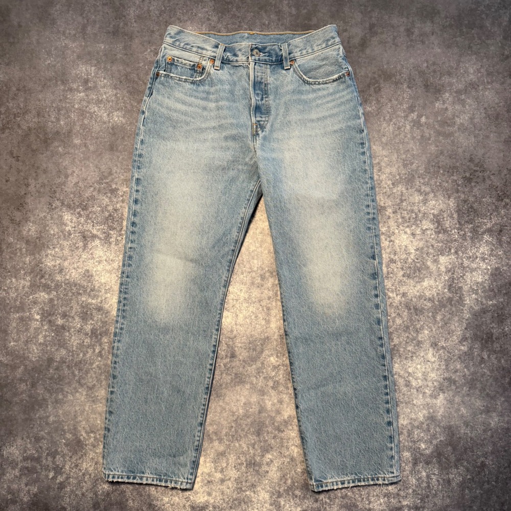 Levi's Premium 501 '90s Straight Leg Jeans Womens W29 L30 Light Wash Button Fly